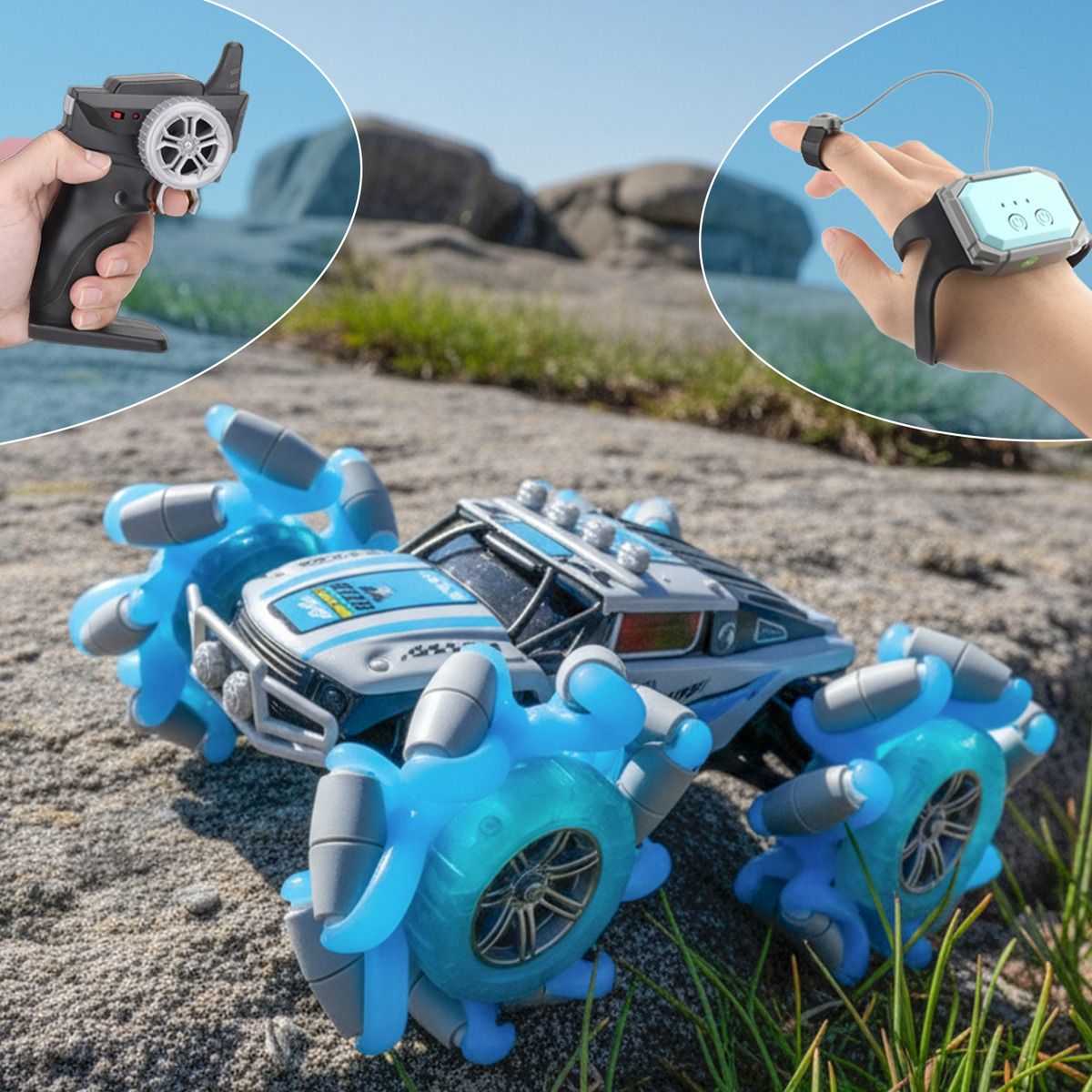 HOMEBRANDT - Auto Con Control Llantas Extendibles 4x4 Sensor Muñeca Drift