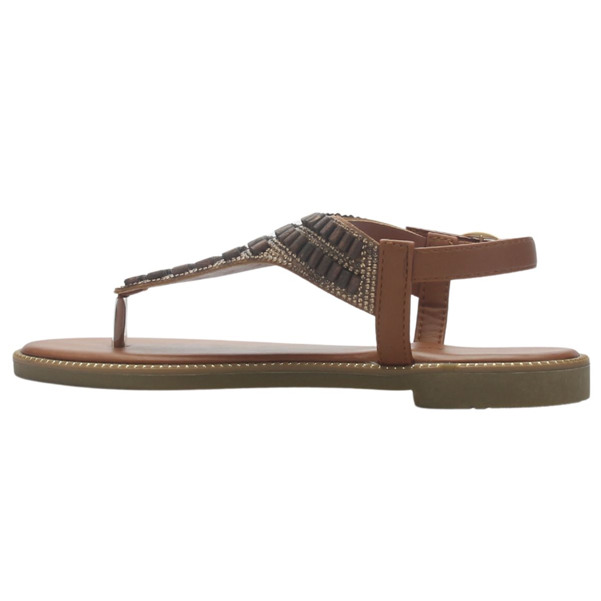 CHALADA - Sandalia Mujer Camel Casual Chalada Buckel-5