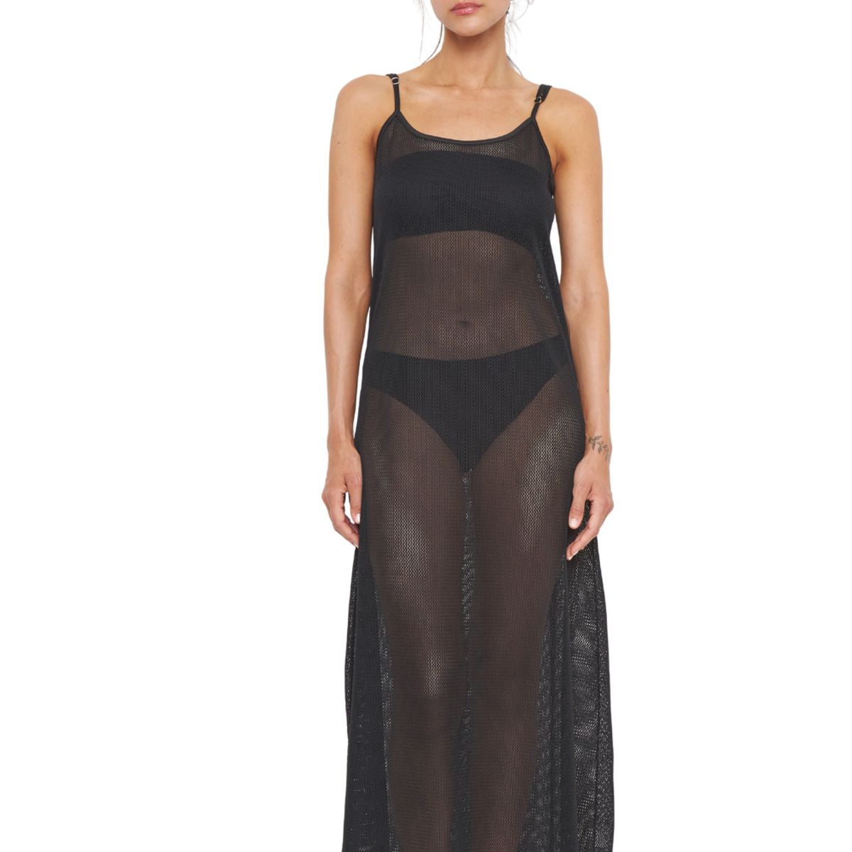 JACINTA TIENDA - Vestido Net negro Jacinta Tienda