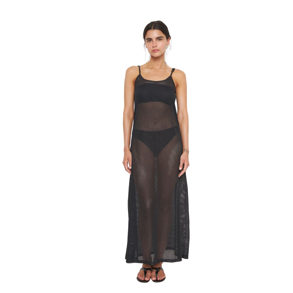 JACINTA TIENDA - Vestido Net negro Jacinta Tienda