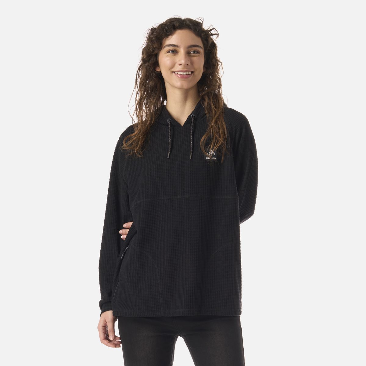 HAKA HONU - Polerón Mujer Polola Negro Haka Honu