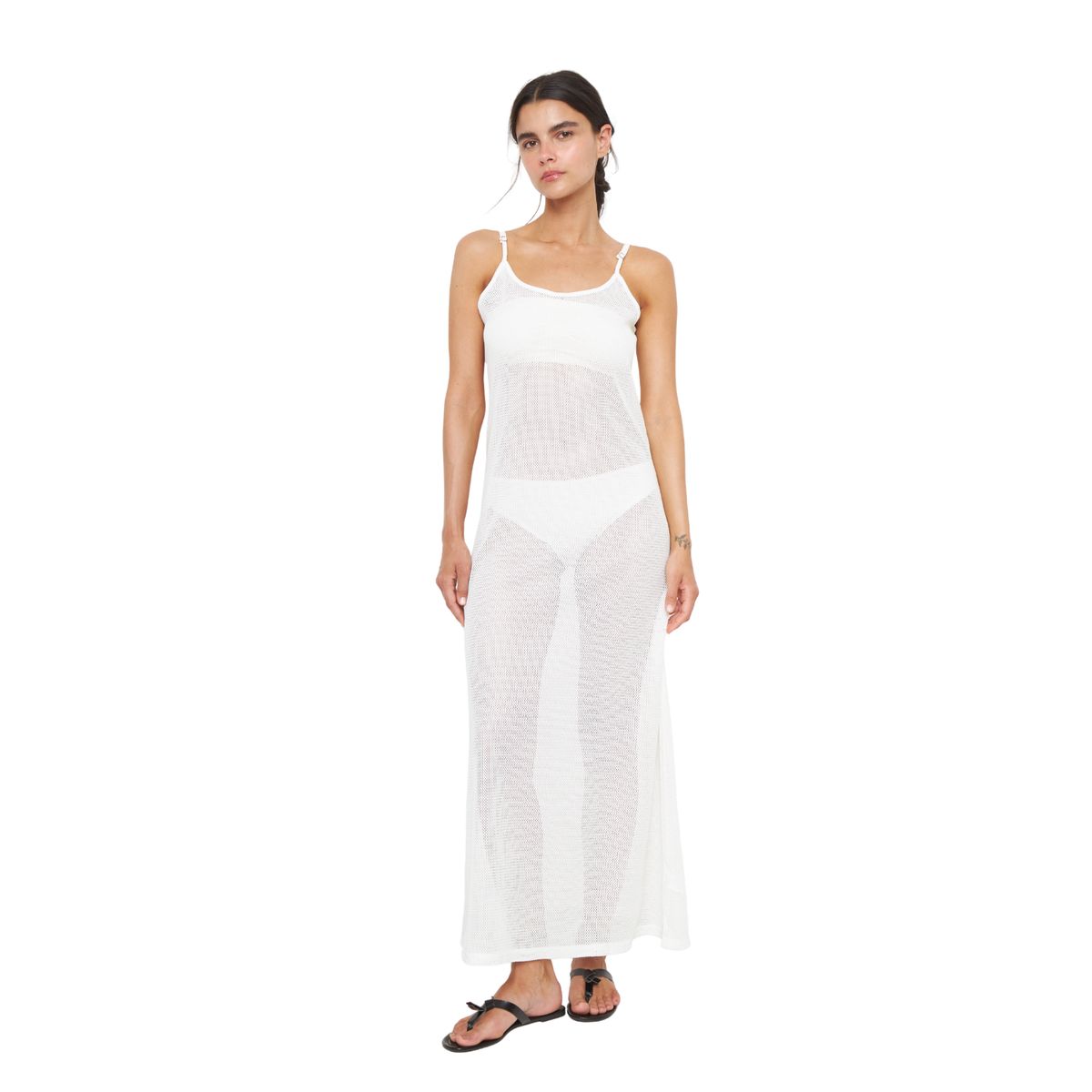 JACINTA TIENDA - Vestido Net blanco Jacinta Tienda