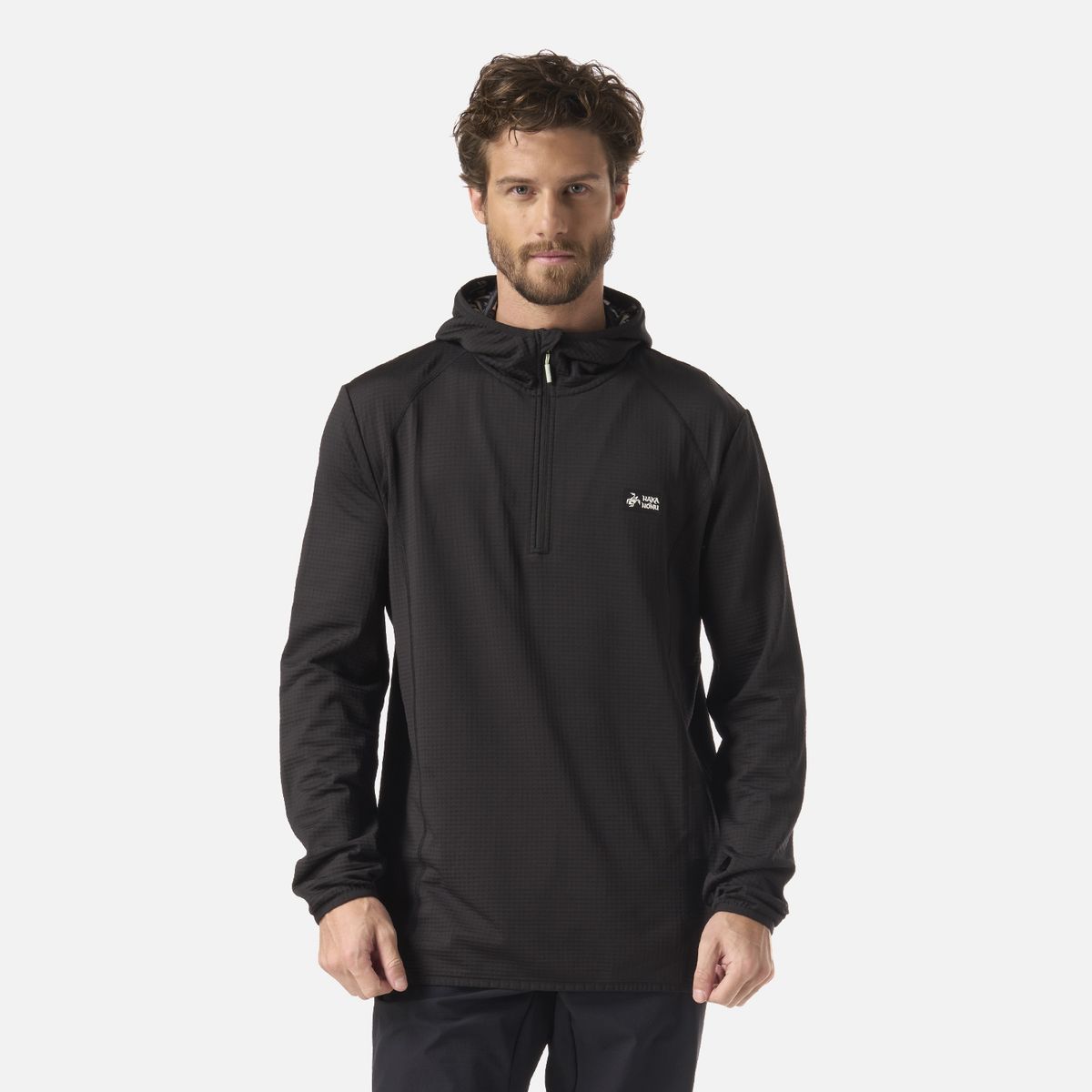 HAKA HONU - Polerón Hombre Taina Nui Negro Haka Honu