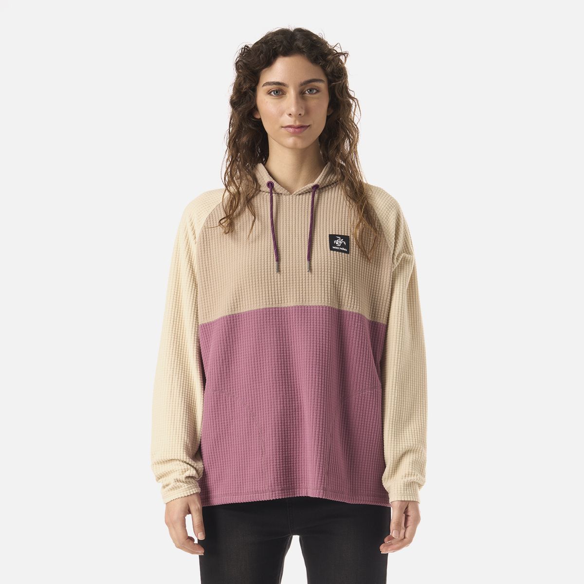 HAKA HONU - Polerón Mujer Polola Taupe Haka Honu