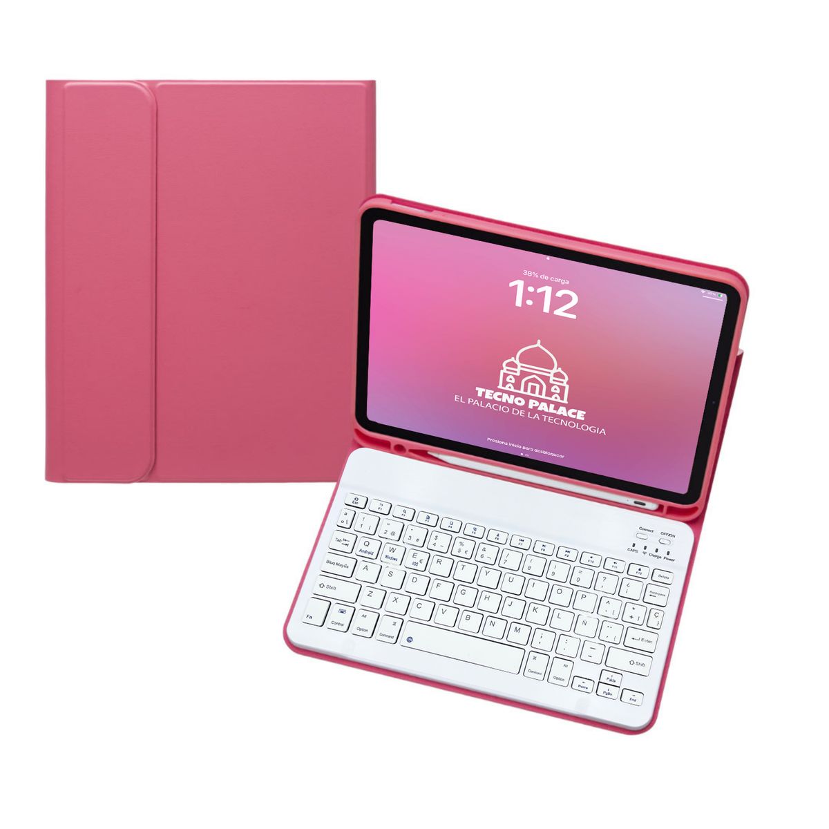 TECNOPALACE - Fundas Con Teclado B Premium Para iPad Mini 6 / A17Pro - Incluye letra Ñ