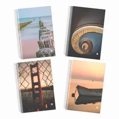 GREENNOTE - Cuaderno Triple 3 Materias Pack 4