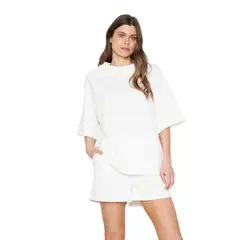 JACINTA TIENDA - Poleron Ema blanco