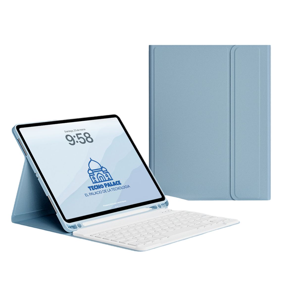 TECNOPALACE - Fundas Con Teclado B Premium Para iPad Air 13 M2 / M3 - 12.9 - letra Ñ