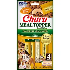 INABA - Snack Para Perros Churu Meal Topper 14g X 4 Tubos (56g)