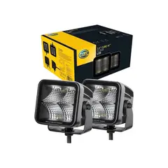 HELLA - Faroles Led Black Magic 3.2 Flood Beam Largo Alcance