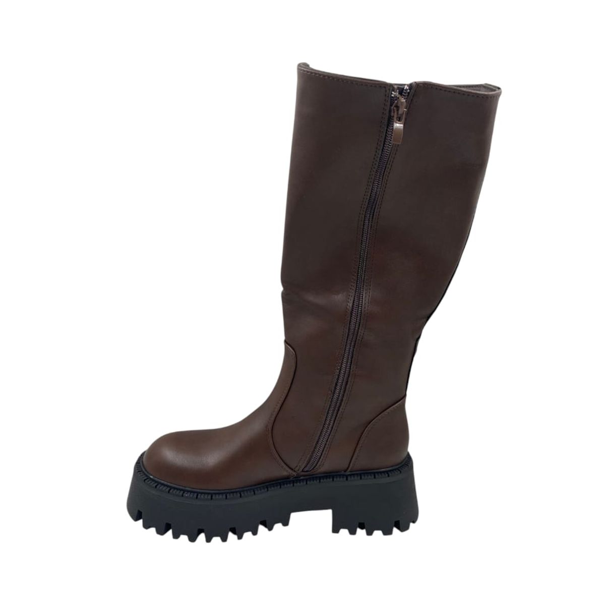 HERIEL - Bota Café Plataforma Mujer