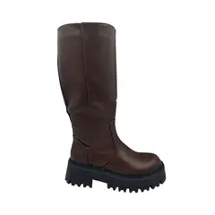 HERIEL - Bota Café Plataforma Mujer