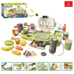 ANIKIDS - Caja Registradora Infantil Ninos Juguete Didáctico 67 Piezas Verde