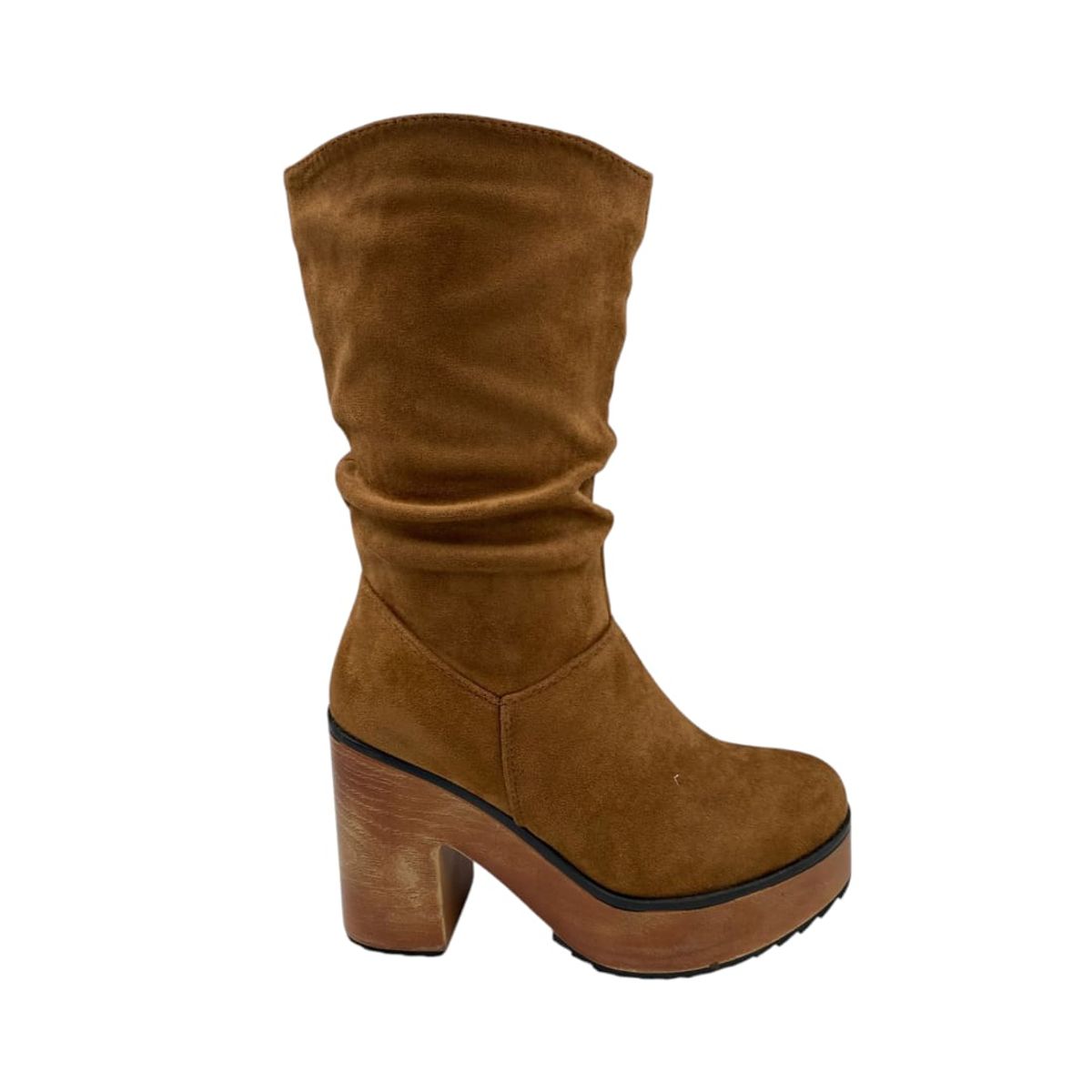 HERIEL - Bota Café Plataforma Mujer