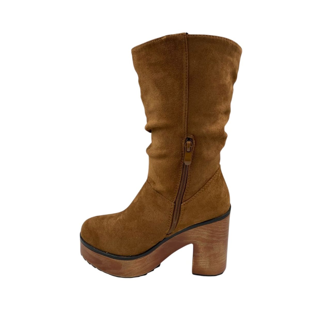 HERIEL - Bota Café Plataforma Mujer