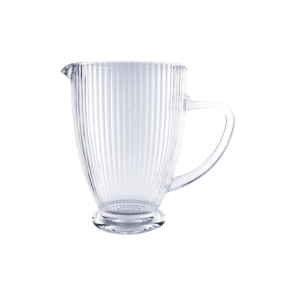 ALLEGRA - Jarra Tallada 1350mL Lisa Bebida Allegra Vidrio Transparente