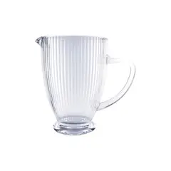 ALLEGRA - Jarra Tallada 1350mL Lisa Bebida Vidrio Transparente