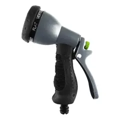 RAYUN - Manguera Extensible 15 Mts - 3/8" Antienredo Espiral + Pistola - PVC Duradero