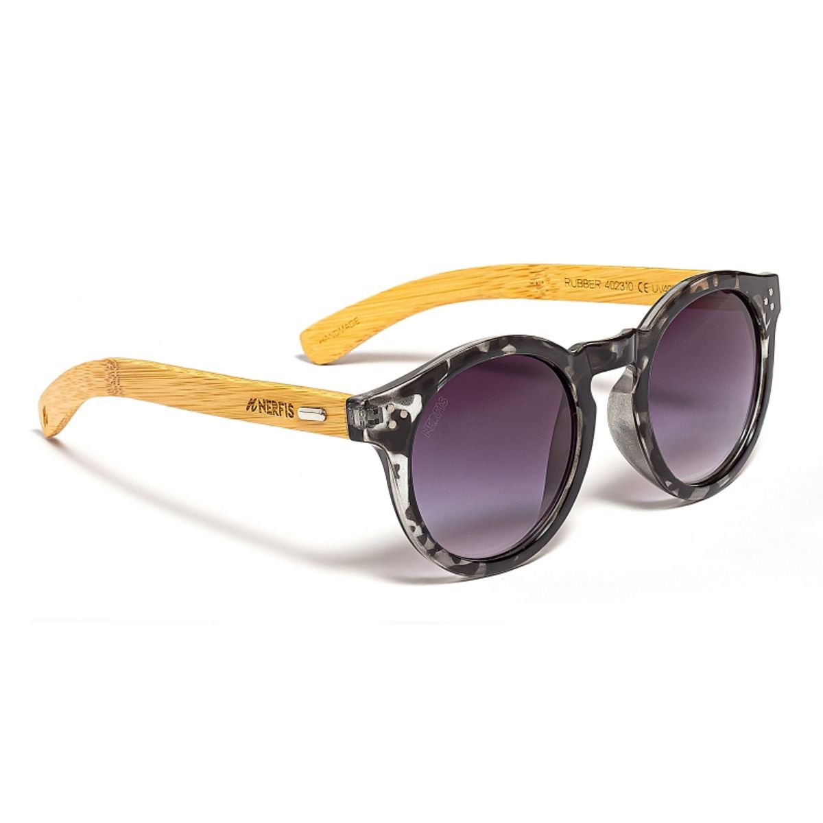 NERFIS - Anteojos de sol Nerfis Rubber Bambú Carey Black