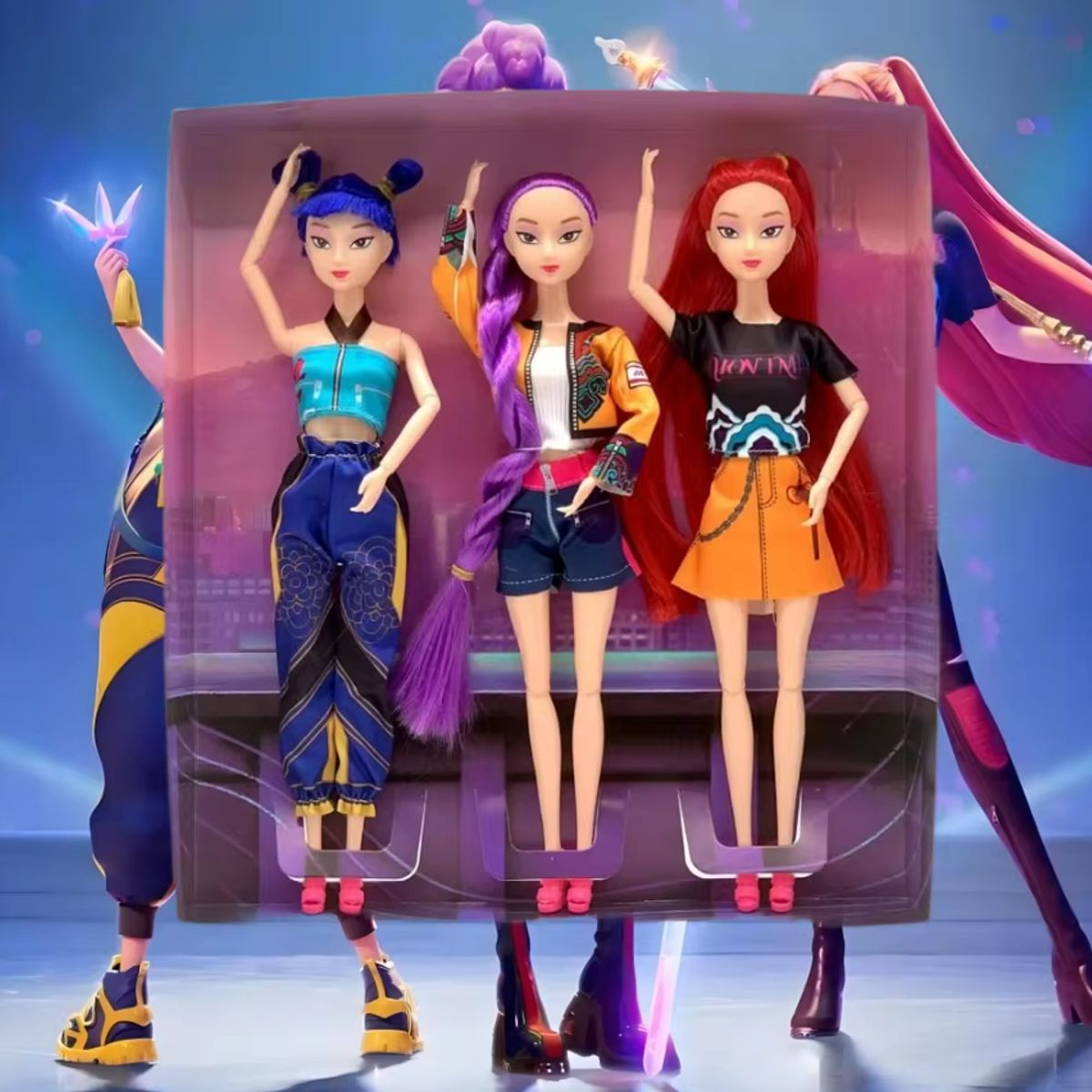 GENERICO - Set Muñecas  Las Guerreras Kpop - Demon Hunters tipo Barbie