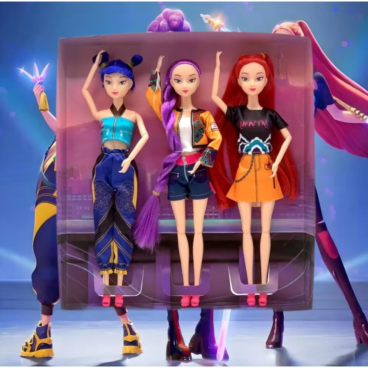 GENERICO - Set Muñecas  Las Guerreras Kpop - Demon Hunters tipo Barbie