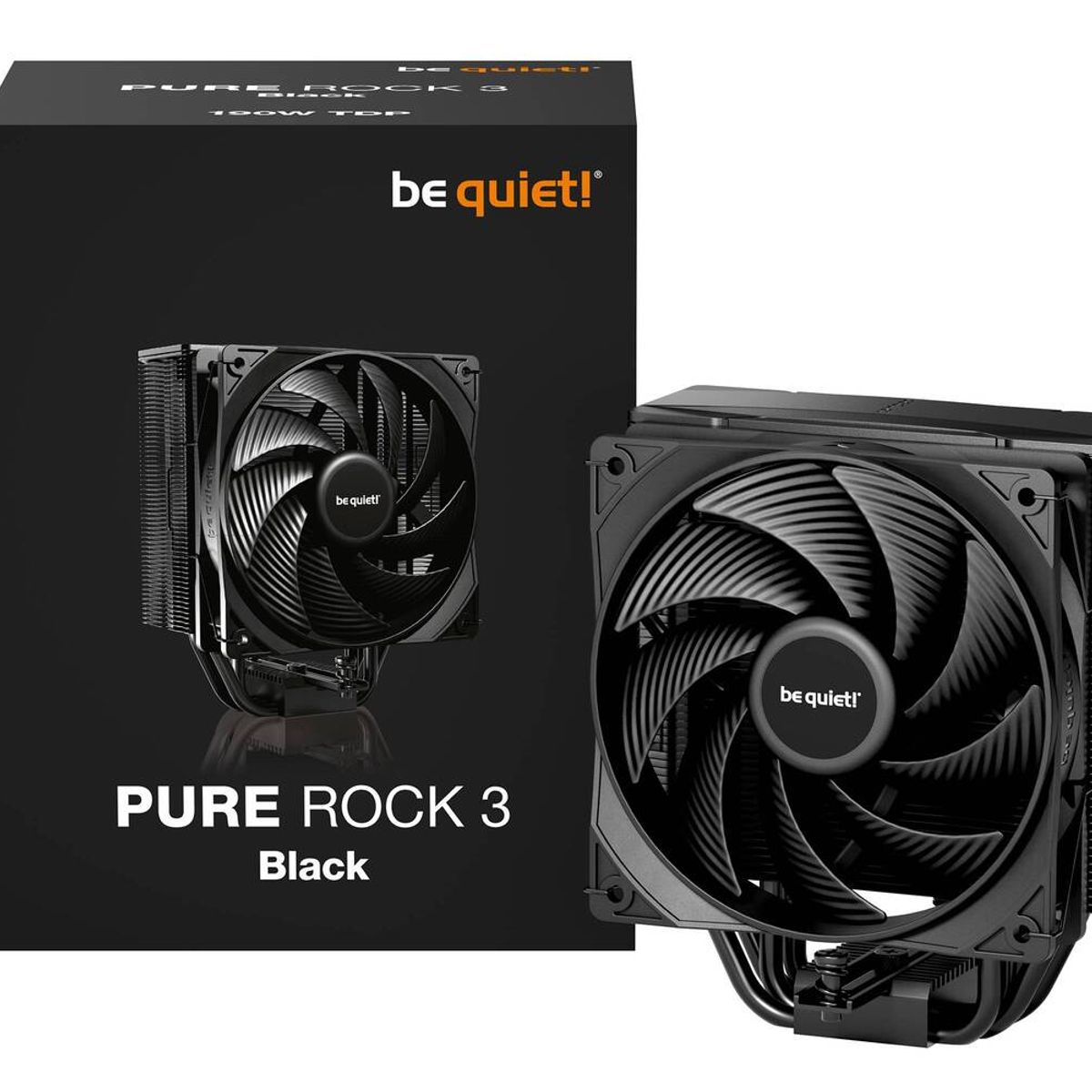 BE QUIET - Disipador CPU Be quiet! Pure Rock 3 Black, 190W TDP, 120mm, 31.2 dB, PWM