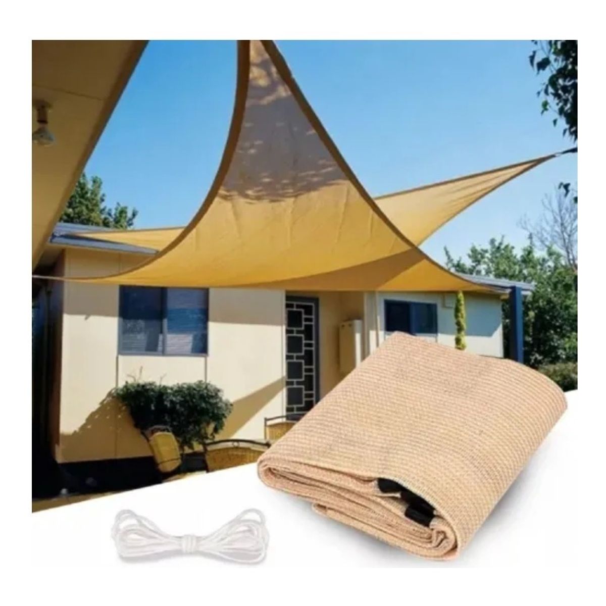 GENERICO - Toldo Vela Triangular Toldo Vela Impermeable Toldo Terraza