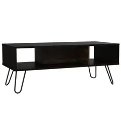 TUHOME - Mesa De Centro Vassel Wengue Y Nogal Europeo 40x1011x45 Cm