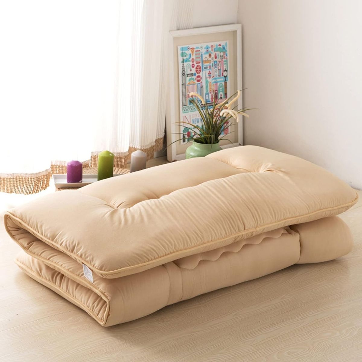 PITAYA - Colchoneta Colchon 2 metros Esterilla Plegable Poliéster