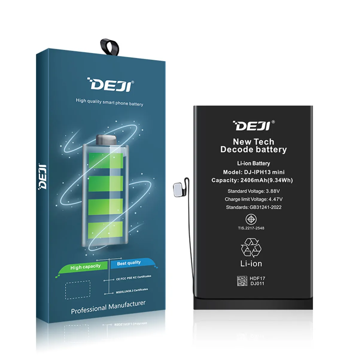 GENERICO - Batería Programada para Iphone 13  Mini Marca Deji