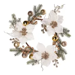 CAP DOR - Corona Navidad White