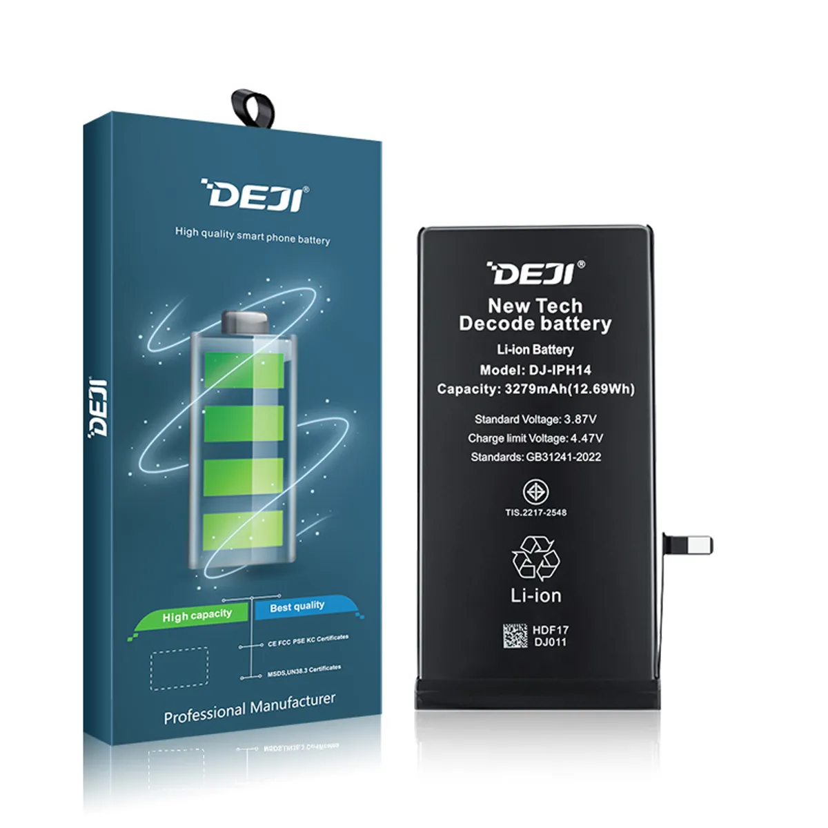 GENERICO - Batería Programada para Iphone 14 Marca Deji