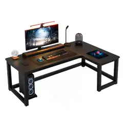 MUNDO ONLINE - Escritorio Oficina Blacky L Derecho 140x100 cm
