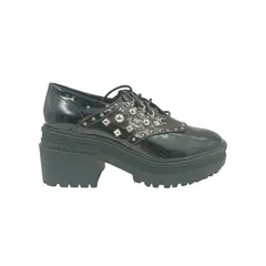 HERIEL - Zapato Negro Charol Plataforma Mujer