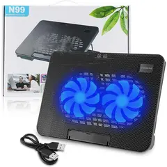 GENERICO - Base Ventilador Notebook Base Cooler Notebook Negro Mesa