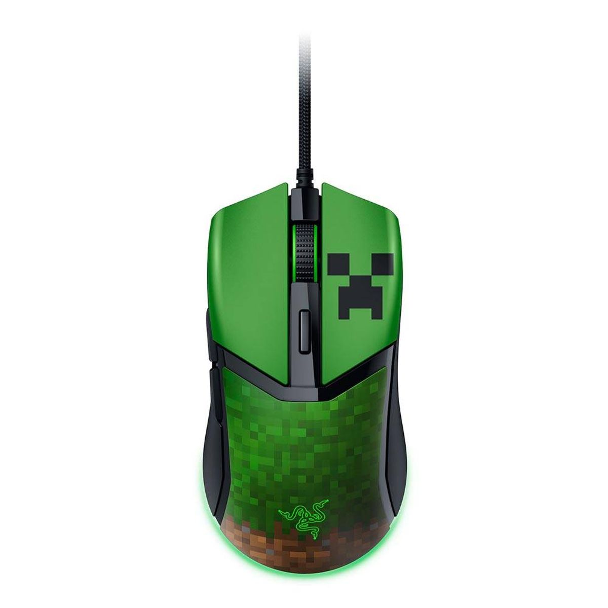 RAZER - Mouse Gamer Razer Cobra Minecraft Edition, Cableado, 8500 DPI, 58g, Razer Chroma RGB