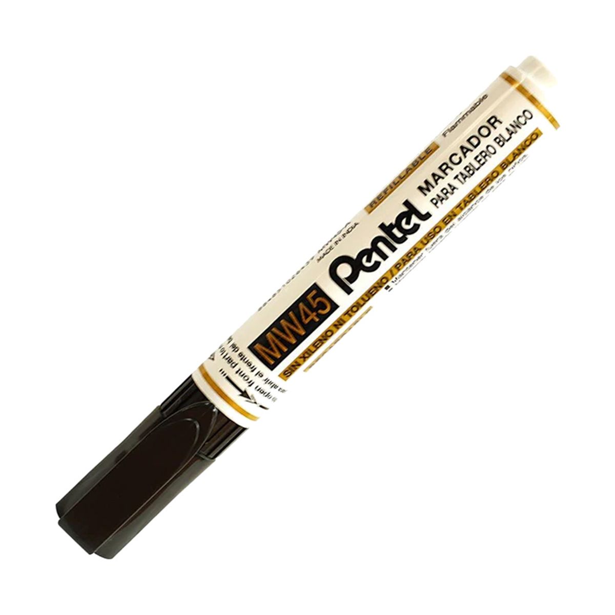 PENTEL - Marcador Pizarra Pentel Pta Redonda Negro
