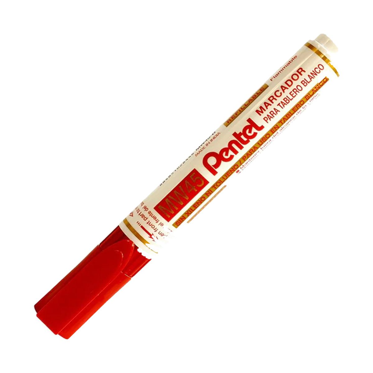 PENTEL - Marcador Pizarra Pentel Pta Redonda Rojo