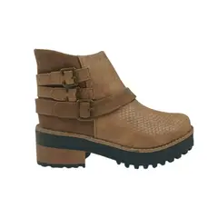 HERIEL - Botín Camel Plataforma Mujer