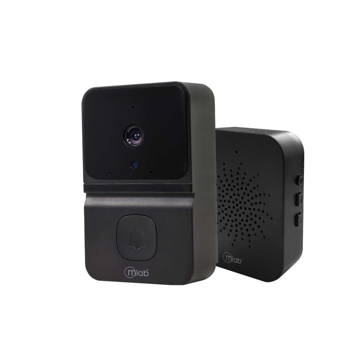 MLAB - Timbre Video Cámara Mlab Wifi Video Celular Inalámbrico Negro 9255