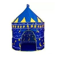 Carpa Infantil Castillo Para Niños Portátil Azul