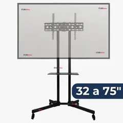 LINE - Soporte TV 32 a 75 Pulgadas 50Kg Soporte TV Portátil Con Ruedas