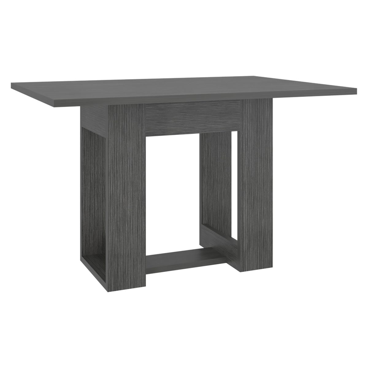 TUHOME - Mesa De Comedor Volterra Para 4 Puestos Roble Gris 74.1x120x85 Cm