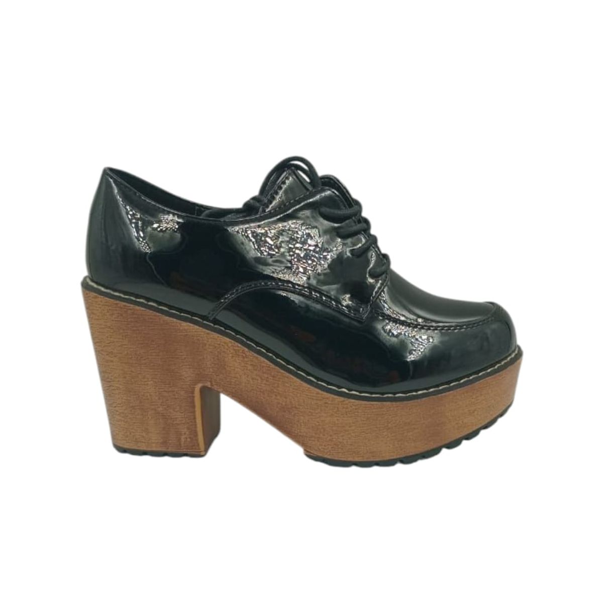 HERIEL - Zapato Negro Plataforma Mujer