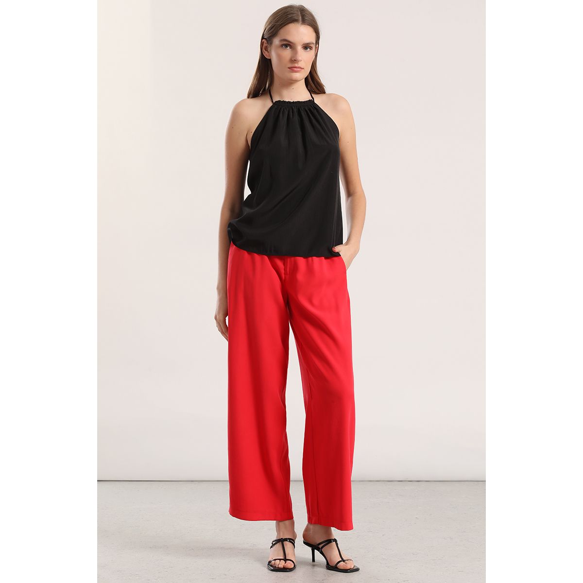 LIOLA - Top halter mujer Liola negro