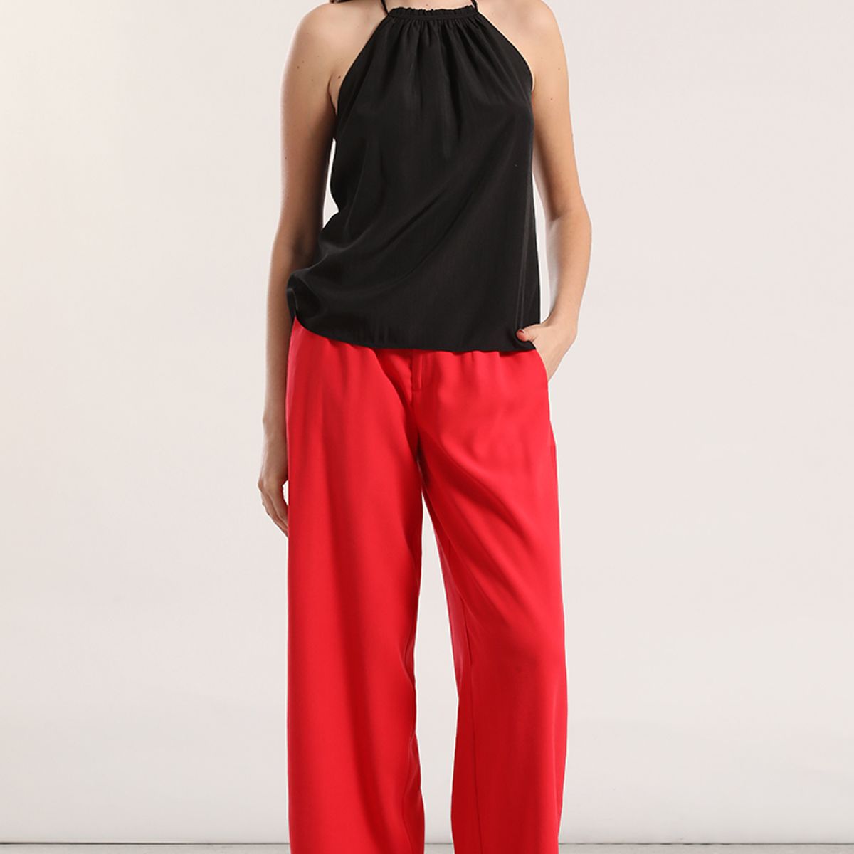 LIOLA - Top halter mujer Liola negro