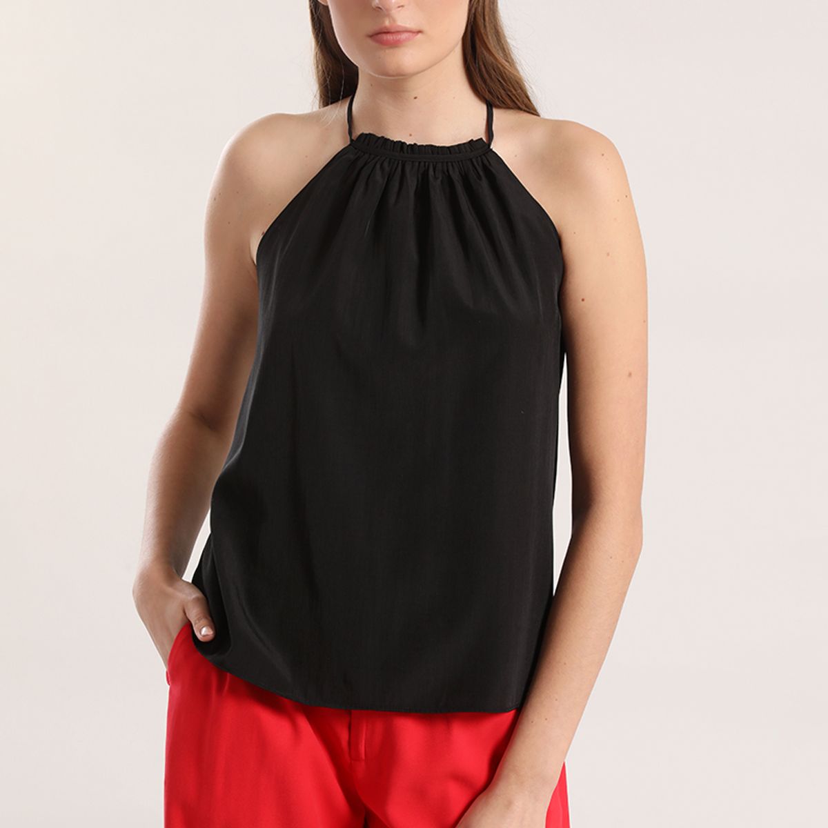 LIOLA - Top halter mujer Liola negro