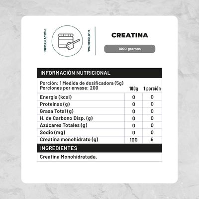 Imagen 2 del producto Creatina Monohidratada En Polvo 1 kg Karun Life