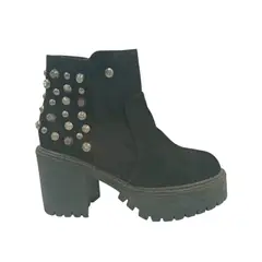 HERIEL - Botín Negro Taco Mujer