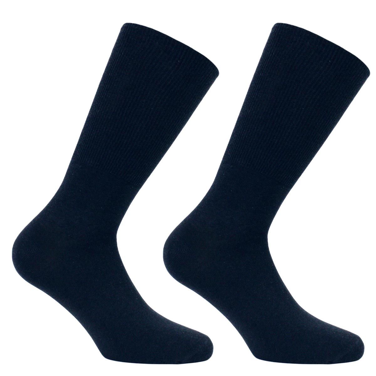 MONARCH - 2 Pares Calcetines Bamboo Largo Americano Puño Suave Monarch